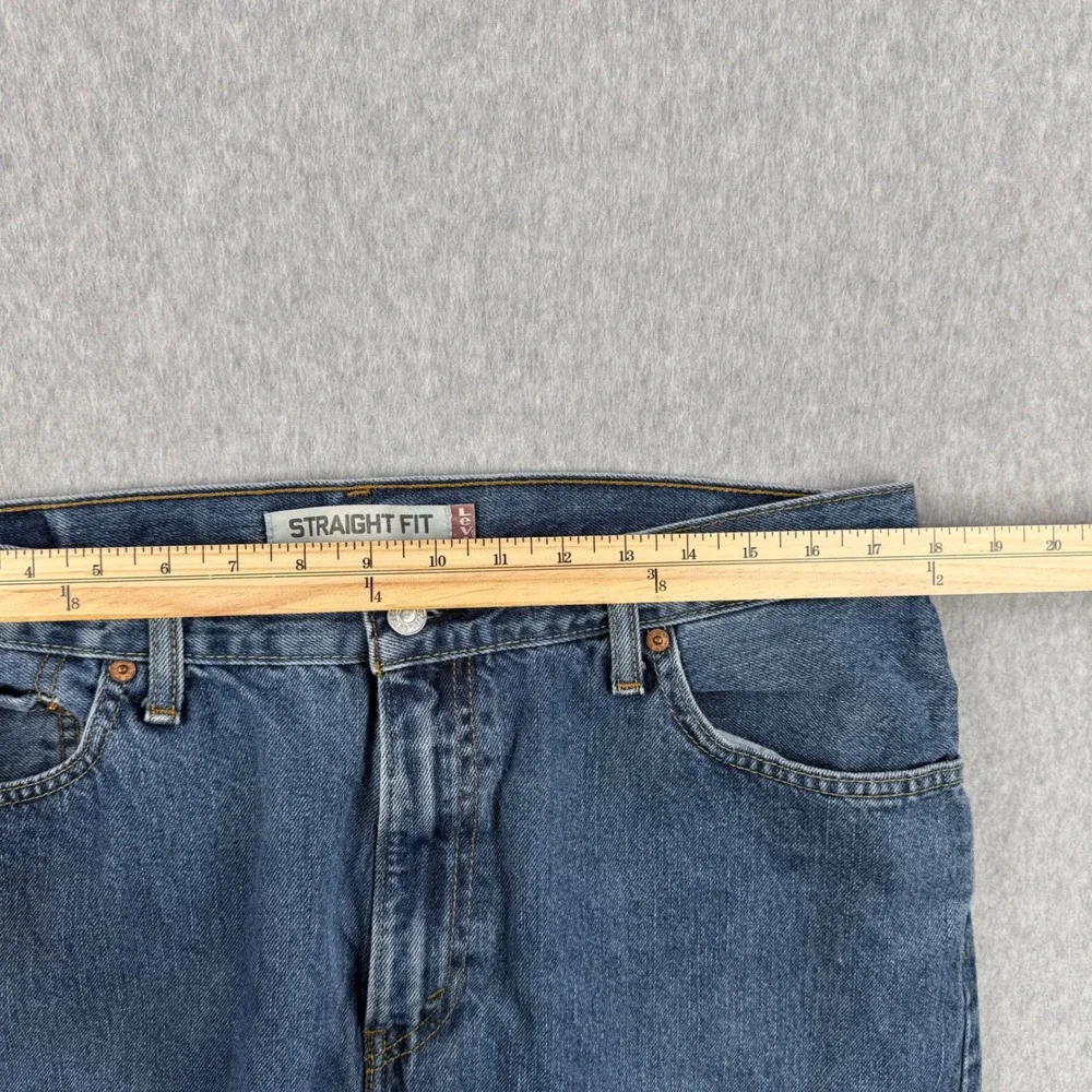 Vintage Levis Jeans Mens Fits 36x28 Blue 505 Straight Fit Regular Denim Cotton